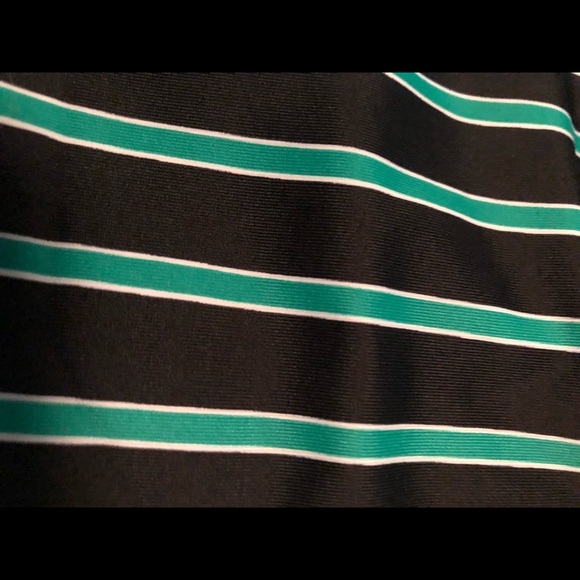 Rvca green and black striped one piece swimsuit size m NWT - Picture 7 of 9